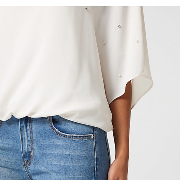 Pearl Embellished Chiffon Top - Picture 2 of 9